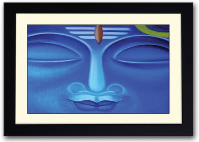 

Aabhaas Wall Poster god-shiv-blue-face-afp-apjbjpjag Paper Print(12 inch X 18 inch, Rolled)