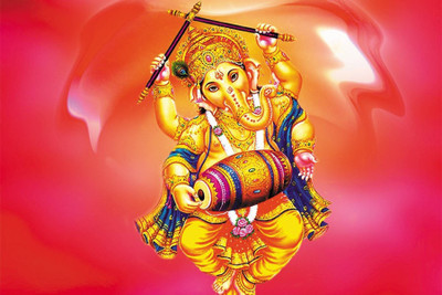 

Akhuratha Wall Poster -lord-ganesha-dancing-bk- Paper Print(12 inch X 18 inch, Rolled)