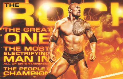 

Wall Poster Wrestlemania Rock Paper Print(12 inch X 18 inch, Rolled)