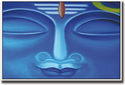 

Aabhaas Wall Poster god-shiv-blue-face-aps- Paper Print(12 inch X 18 inch, Rolled)