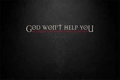 

Akhuratha Wall Poster -god-wont-help-you- Paper Print(12 inch X 18 inch, Rolled)