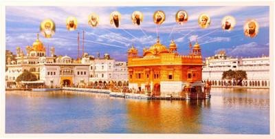 

Wall Poster -golden-temple-with-rus-athed- Paper Print(12 inch X 18 inch, Rolled)