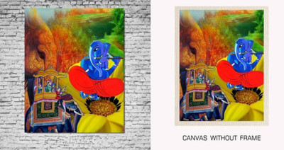 

Akhuratha Wall Poster canvas-without-frame-ganesh-pc-asdggzt-h Paper Print(12 inch X 18 inch, Rolled)