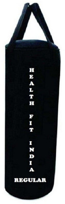 

HEALTH FIT INDIA Regular 2.0 Feet Long, CANVAS Material, Black Color, Unfilled with Hanging Straps Hanging Bag(2.0, 24 kg)