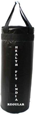 

HEALTH FIT INDIA Regular 2.0 Feet Long, SRF- STANDARD Material, Black Color, Unfilled with Hanging Straps Hanging Bag(2.0, 24 kg)