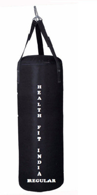

HEALTH FIT INDIA Regular 4.5 Feet Long, CANVAS Material, Black Color, Unfilled with Hanging Straps Hanging Bag(4.5, 54 kg)