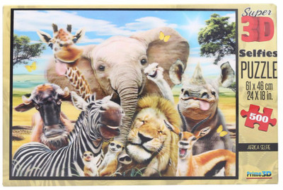 

Prime 3D Afirca Selfie 500 Pcs 3D Puzzle(500 Pieces)