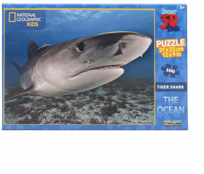 

Prime 3D National Geographic The Ocean-Tiger Sharks 100Pcs(100 Pieces)