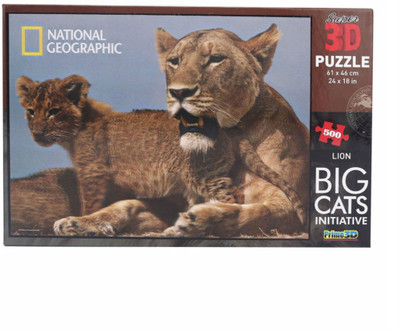 

Prime 3D National Geographic Big Cats Initiative - Lions-500 Pcs(500 Pieces)