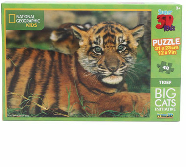 

Prime 3D National Geographic Big Cats Initiative-Tiger 48 Pcs(48 Pieces)