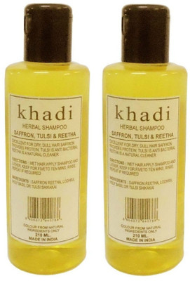 

Khadi Herbal Saffron Tulsi & Reetha Extra Conditioner Shampoo(420 ml)