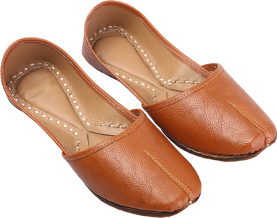 

DFR Textured Ethnic Punjabi Light Brown Jutis For Men(Brown, Brown 2