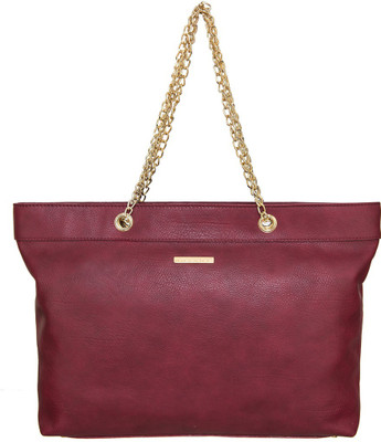 

Navshi Women Evening/Party Maroon PU Tote