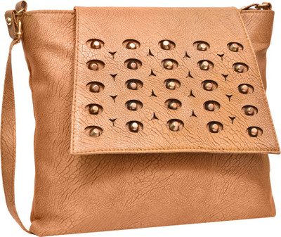 

Jayteen Women Casual Beige PU Sling Bag