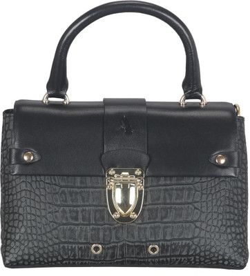 

ADAMIS Women Casual Black Genuine Leather Sling Bag