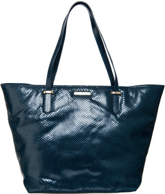 

Navshi Women Casual Blue Genuine Leather Shoulder Bag