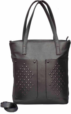 

ALIVE Women Casual Grey Leatherette Shoulder Bag