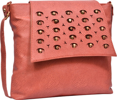 

Jayteen Women Casual Pink PU Sling Bag