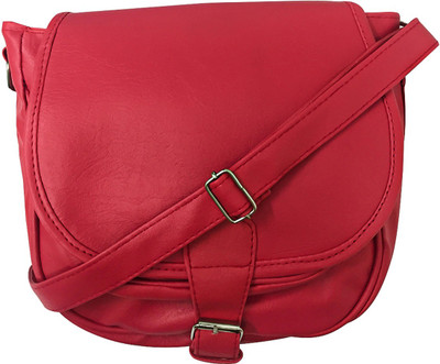 

FashionCops Girls Casual Pink PU Sling Bag