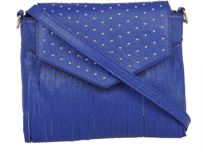 

Fur Jaden Women Casual Blue PU Sling Bag