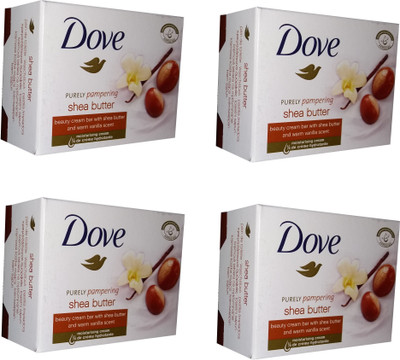 

Dove Purely Pampering Shea Butter Bar (Imported, 4x100g)(400 g, Pack of 4)