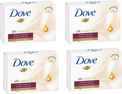 

Dove Silk Cream Oil bar (Imported, 4x100g)(400 g, Pack of 4)