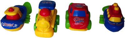 

kidoz kingdom MEE MEE COOL MINI VEHICLE SET 4 PCS(Multicolor)