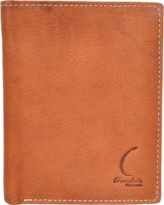 

Chandair Men Brown Genuine Leather Wallet(7 Card Slots), Light macore brown