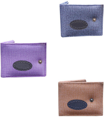 

Lee Topper Men Brown, Purple, Blue Artificial Leather Wallet(7 Card Slots), Blue;brown;purple