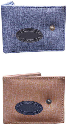 

Lee Topper Men Brown, Blue Artificial Leather Wallet(7 Card Slots), Blue;brown