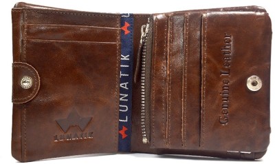 

lunatik Boys Brown Genuine Leather Wallet(11 Card Slots)