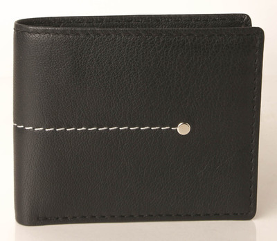 

PAVO FASHION Men Black Genuine Leather Wallet(5 Card Slots)