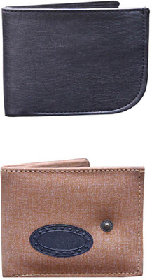 

Lee Topper Men Brown, Black Artificial Leather Wallet(7 Card Slots), Black;brown