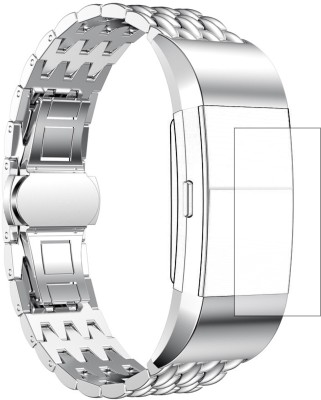 Shopizone Metal Strap for Fit bit Charge 2 - Silver 22 mm Smartwatch Strap Watch Strap(Silver)   Watches  (Shopizone)