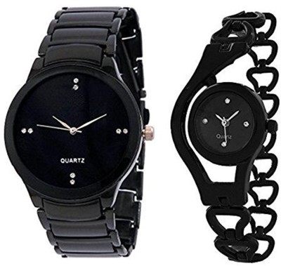 Frida blk iik and blk ring analogue stylish designer watches for girls and women Watch  - For Men & Women   Watches  (Frida)