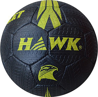 

Solutions24x7 STREET BLACK RUBBERIZED HAND STITCHED FOOTBALL Football - Size: (Pack of 1, Black