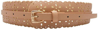 

stylefiestafashion Women Casual Pink Artificial Leather Belt