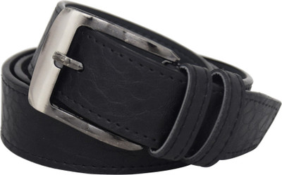 

ShabCreation Men Casual, Formal, Party Black Artificial Leather, Texas Leatherite Belt