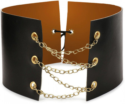 

stylefiestafashion Women Party Black Artificial Leather Belt