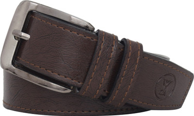 

ShabCreation Men Casual, Formal, Party Brown Artificial Leather, Texas Leatherite Belt