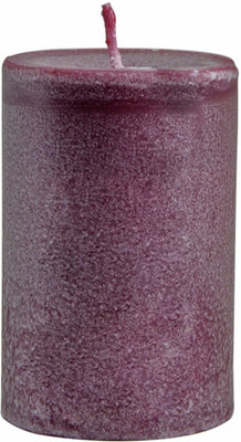 

Soulflower Lavender Pillar Candle Small Candle(Purple, Pack of 1)