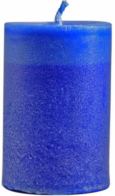 

Soulflower Walk in the Wood Pillar Candle Small Candle(Blue, Pack of 1)