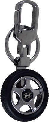 

Gabriella Hyundai Tyre Logo Locking Locking Key Chain(Black)