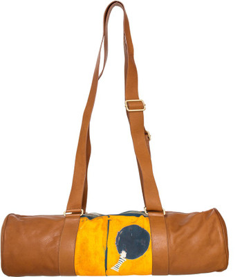 

Navshi (Expandable) Tan Pure Leather Duffle Bags For Men & Women Travel Duffel Bag(Brown)