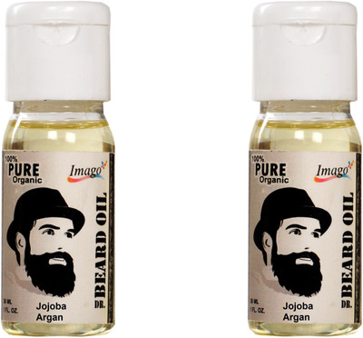 

Imago Jojoba & Argan Beard Hair Oil for Shiny and Thick Growth (Per bottle 30ml) 60ml Hair Oil(60)