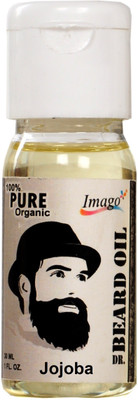 

Imago Jojoba Natural Cold Pressed beard Oil For Shiny Thick Lite Beard Growth Organic 30 ml Hair Oil(30 ml)