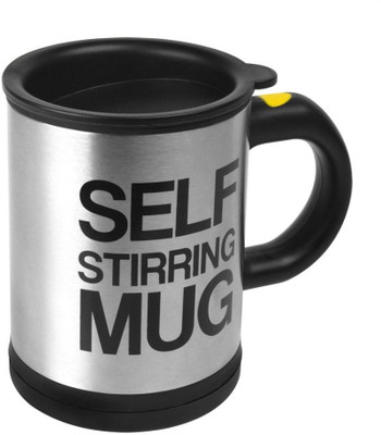 

Gauba Traders Self Auto Stirring Coffee mixing Stainless Steel Mug(200 ml), Multicolor