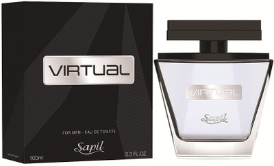 

Sapil Virtual Black Perfume (Imported From U.A.E) Eau de Toilette - 100 ml(For Men)