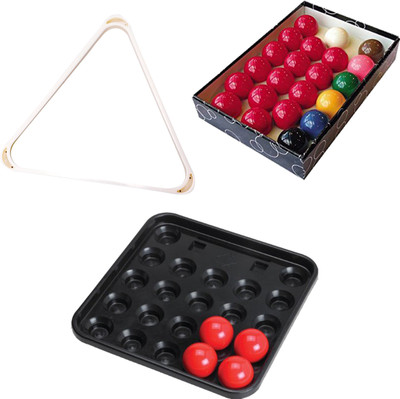 

JBB JBB COMBO OF SNOOKER BALL SET ,TRIANGLE N TRAY Billiard Ball(Pack of 3, Multicolor)