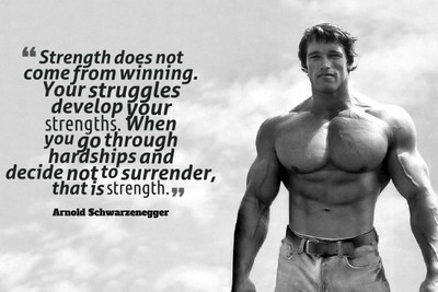 

Aabhaas Wall Poster Arnold Schwarzenegger Motivational Quote Paper Print(12 inch X 18 inch, Rolled)